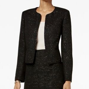 Nine West La Vie En Rose sequined long sleeve blazer /jacket NWOT size 10